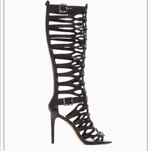 Vince Camuto black gladiator boots!